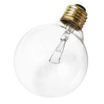 Satco 40W G25 Dimmable Incandescent Light Bulb with Medium Base